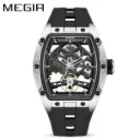 MEGIR Fashion Men's Full Automatic Hollow Out Luminous  2242